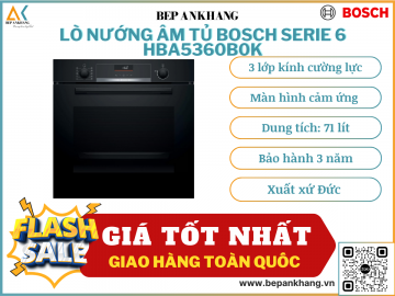 Lò nướng ẩm tủ Bosch HBA5360B0K - seri 6